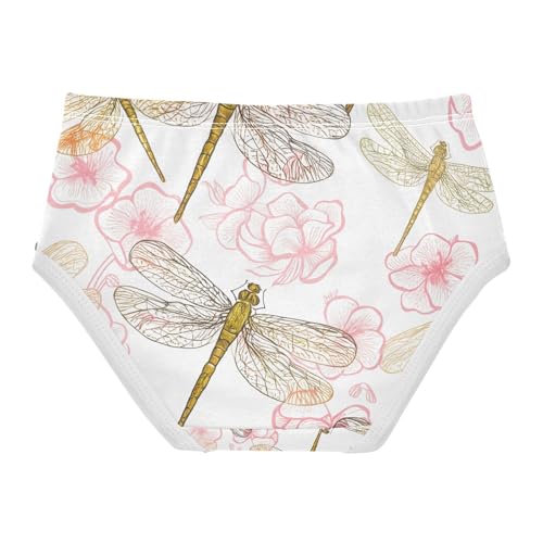Dragonfly Pink Flowers Toddler Girls's Underwear 2T 202c13102