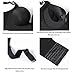 VJQB Chumbo Filifit Sculpting Uplift Bra - Fashion Deep Cup, Hides Back Fat, Full Back Coverage (C, Black, 38)