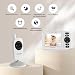 HelloBaby Babyphone mit Kamera,Video Babyphone ohne WLAN,3,2 Zoll Bildschirm,Kabelgebundene Kamera,Winkel Manuell Einstellen, Nachtsicht,Reichweite 305m, ECO, Fütterungserinnerung,USB Ladegerät,HB2438