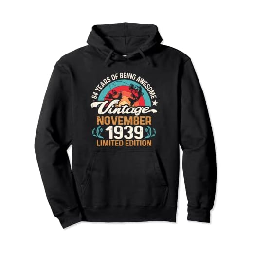 84 años de edad, amantes de la pesca con mosca, noviembre de 1939 - cumpleaños 84 Sudadera con Capucha