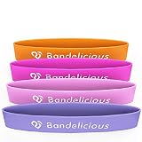 Bandelicious Women’s Mini Exercise Bands – Heavy-Duty Latex Resistance Mini Bands – Legs and Arms Wo