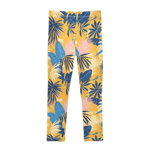 KLL Palm Tropical Pattern Exotic Toddler Girls' Leggings Soft Full Length Dance Pants Exercise2