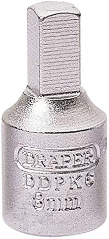 Draper 38324 Drain Plug Key, 3/8" Square Drive, 8mm , Blue