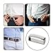 JJUNW 4 Pcs Groove Belt Keepers, Stainless Steel Brass Alloy Loops Anti Slip Black Men's Belt Buckle Accessories, 1.5 Inches(38mm-40mm)