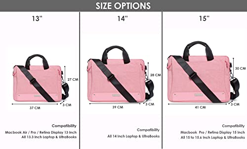 Image of Probus Laptop Shoulder Messenger Sling Office Sleeve Case Cover Bag, Water Repellent Fabric for Men and Women