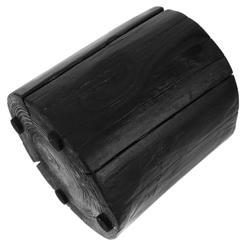Taburete pequeño redondo de madera para decoración interior cálida 2