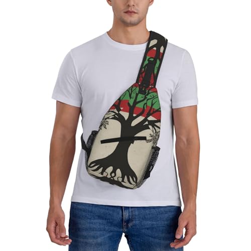 Bolso bandolera con bandera Palestina para senderismo miniatura 2