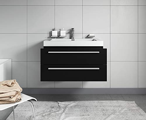 Badkamermeubelset Rome 80cm zwart - badmeubel badkamermeubel badkamer - Image 4