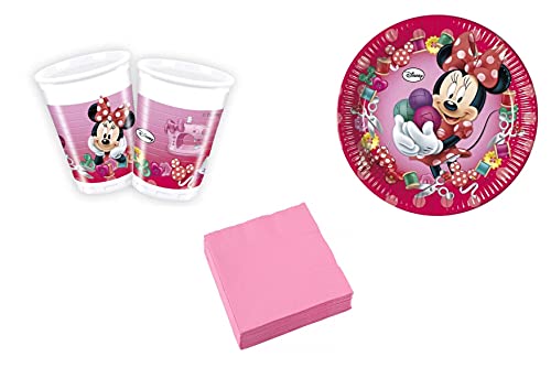 Minnie Coordinato ADDOBBI TAVOLA Festa A TEMA Minnie PER 8...