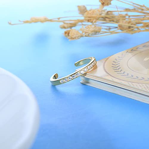 Image of Milacolato 925 Sterling Silver Toe Rings for Women 18K White Gold Plated Arrow Heart Infinity Vintage Celtic Knot Teardrop Daisy Flower Stylish Toe Rings Adjustable Toe Band Rings Summer Beach Foot Jewelry