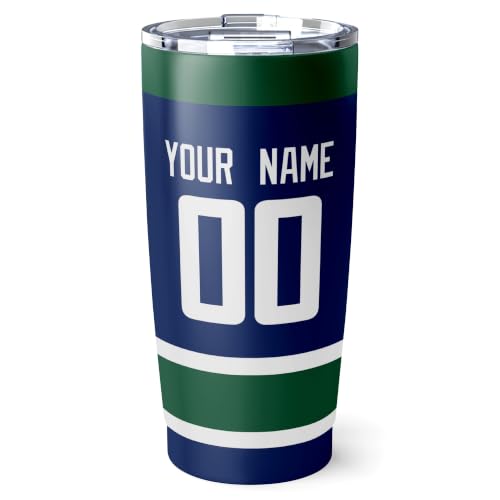 Image of ANTKING Vancouver Tumbler 20oz Custom Name Number Travel Mug Gifts | Stainless Steel Insulated Coffee Cup for Men Women