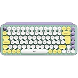 Logitech Teclado mecánico inalámbrico Pop Keys con Teclas Emoji Personalizables, diseño Compacto Duradero, conectividad Bluetooth o USB, multidispositivo, Compatible con Sistema operativo - Daydream