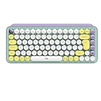 Logitech POP Keys Wireless Mechanical Keyboard with Emoji Keys, Daydream Mint