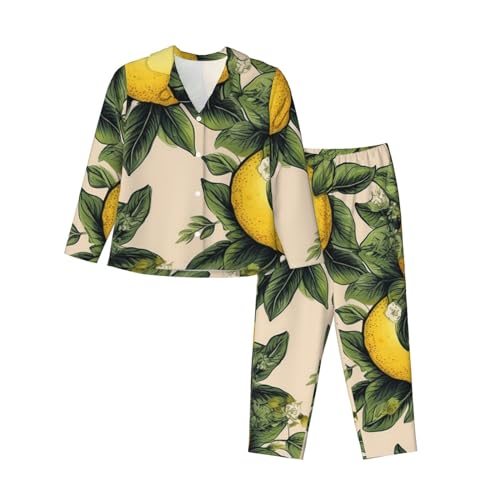 Ensemble de pyjama 2 pièces en coton doux pour femme avec manches longues coloris noir S-3XL