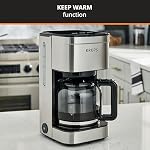 KRUPS Simply Brew Machine à café à goutte familiale, 10 tasses, noir et acier inoxydable