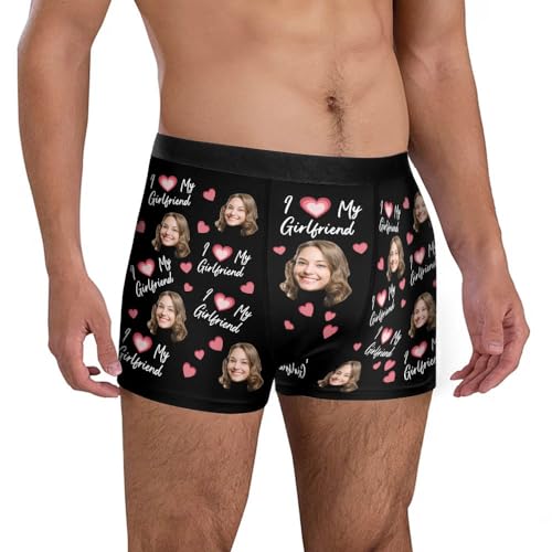 LASFOUR Personalized Boxers for Men, Custom Boxers with Faces on Them, Boxer Gift for Him, Boyfriend, Husband3