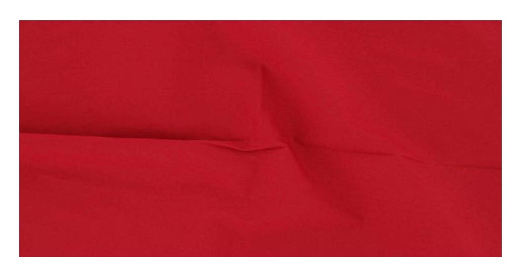 Dalston Mill Fabrics Polycotton Fabric, Red, 2m