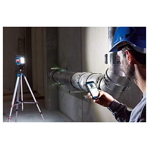 Bosch Professional 18V System Akku LED-Baustellenlampe GLI 18V-1200 C (max. Helligkeit 1.200 Lumen, Connect Ready, ohne Akku/ Ladegerät)