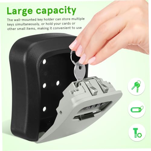 Caja para llaves para evitar olvidos con soporte seguro pared 5