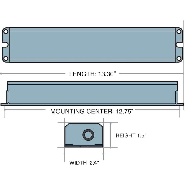 I42 A (I-42-EM-A) IOTA Compact Emergency Lighting Battery Pack Ballast - Dual Flex Conduit