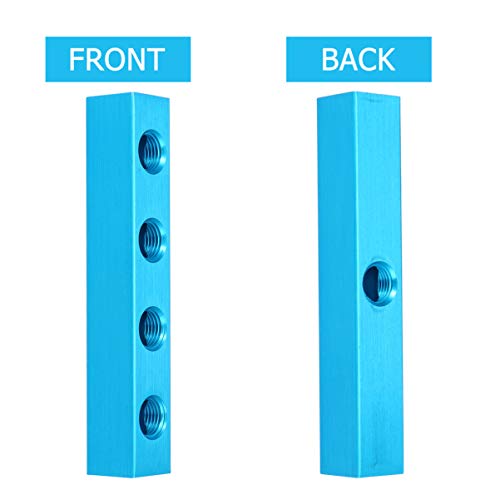 UKCOCO Coletor de Ar de 4 Vias 5 Portas Compressor de Ar PneumÃ¡tico Soquete de ConexÃ£o RÃ¡pida Div