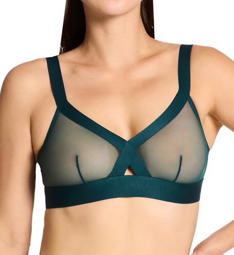 Image of DKNY Women's Sheers Wirefree Softcup Bralette Bra