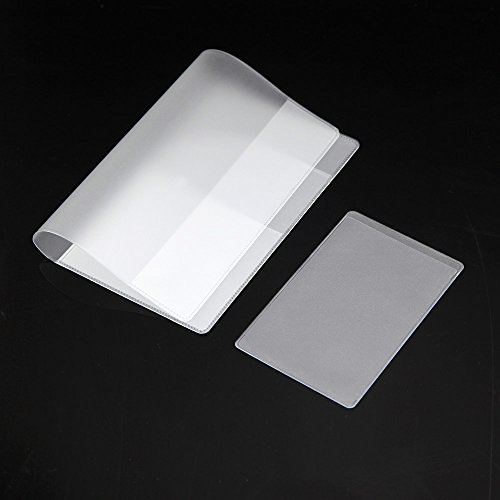 Owfeel 5pcs Frosted Plastic Passport Cover Passport Protector+10pcs Clear Plastic ID Credit Card Holder4