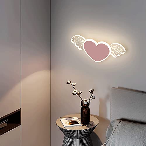 Lámpara de pared con corazón de amor creativo para un hogar cálido 4