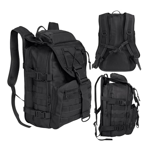 Image of KARRIER Denim Travel Backpack | Multipurpose Duffle, Trekking, Camping, Cycling, Tourist & Tactical Rucksack for Men & Women