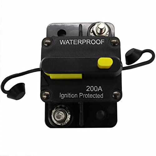 Breaker With Manual Reset, Dc Breaker 12V - 48V Circuit Protector For Marine Trolling Motor Car Surface-Mount Inline Fuse Holder Accessories(50A) #TOP2