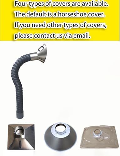 Flexible 360° Industrial Fume Extractor Arm - 1.5m Smoke Hose for Welding, Soldering, Dust & Fume Extraction in Workshops & Labs (6.3in/160mm)