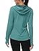 Rdruko Laufjacke Damen Leicht mit Daumenloch Sportjacke Atmungsaktiv Trainingsjacke für Running Wandern Outdoor Surfen mit Taschen (Hellgrün, L)