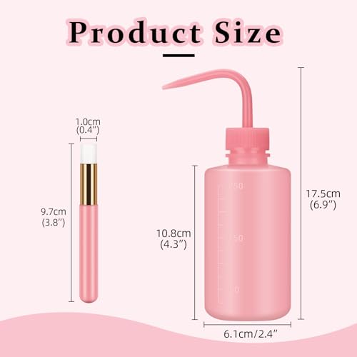 ATOMUS Eyelash Extension Cleaning Kit 5pcs Eyelash Cleaning Brushes with 1pc 250ml Safety Eyelash Cleaning Washing Bottle for Eyelash Extension Eyelash Cleanser Tool Supplies - Image 2