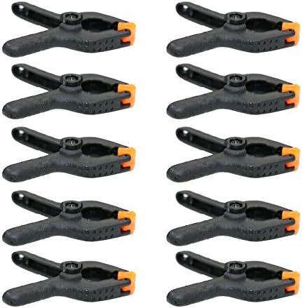 10 pcs. 4" Plastic Nylon Spring Clamps Clip Soft Nose Woodworking Blanket Tent Fort,Jikkolumlukka