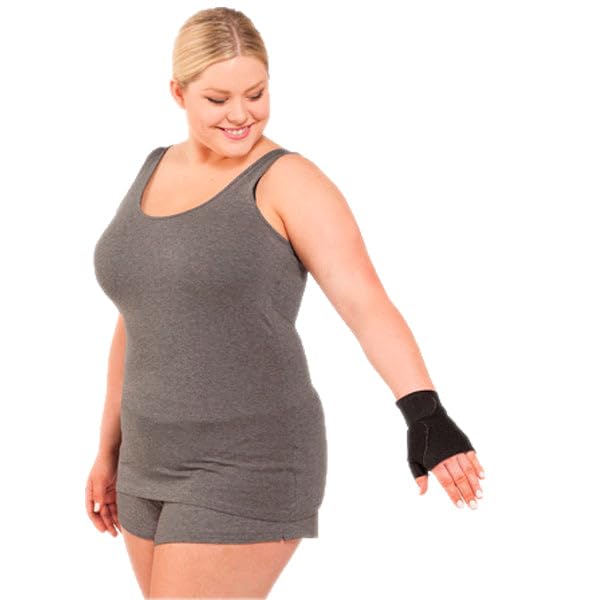 Juzo Compression Hand Wrap Right Black, Left Beige X-Small