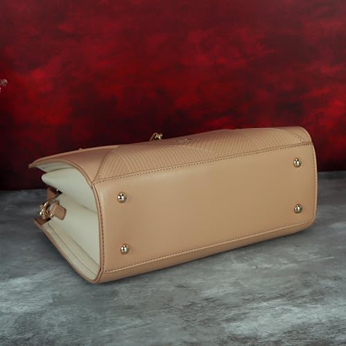 Image of NFI essentials Satchel Bags Ladies Purse Handbag Premium Women Shoulder Travel Bag for Work Gifts for Wife /Mother /Sister Stylish Office College Party Bag