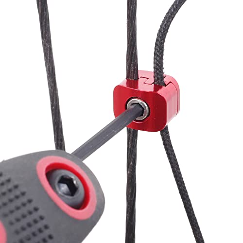 Fenjaner Archery 2 Pcs Compound Bow Fastener Buckle For Drop Away Arrow Rest Clip Clamps Archery Accessories Metal Black Fastener (Red) #TOP3