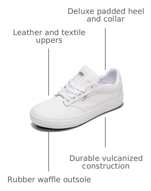 Image of Vans Men's Atwood Deluxe Shoe - Low-top Fashion Sneakers for Work, Walking & Casual Wear