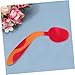 ORFOFE 1 Set Training Tableware Bendable Spoon Fork Utensils for Non Slip Design Safe Dining Red
