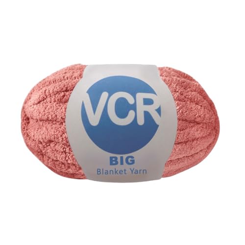 Image of VCR Rust Color Yarn, 200 Grams Big Chunky Hank, 22 Meters Length, Suitable for Knitting Blankets and Pillows, 100% Polyester Yarn Ball for Crochet DIY, Soft Threads, Pack of 1