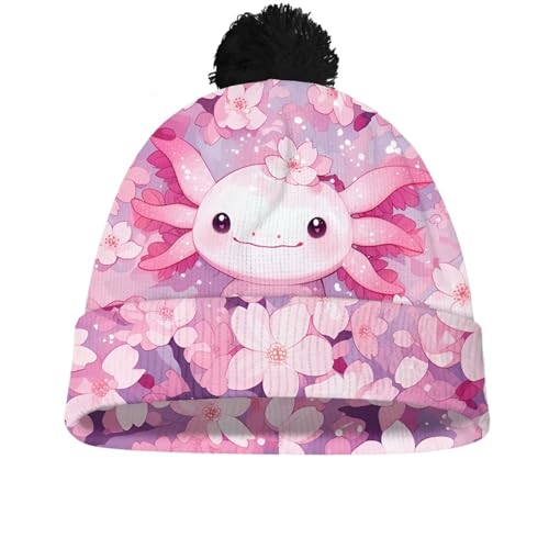 Toddler Winter Hat Kids Knit Hats Cute Girls Winter Hat for Kids Ages 4-8 Beanie with Pom Pom