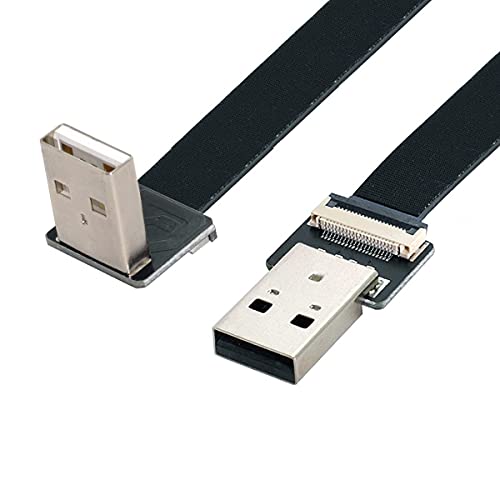 Cablecc USB 2.0 Type-A Male to Type-A Male Data Flat Slim FPC Cable for FPV & Disk & Scanner & Printer 1M - Image 4