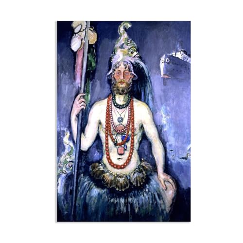 Famous Artist Prints on Canvas Self-Portrait as Neptune GicléE Oil