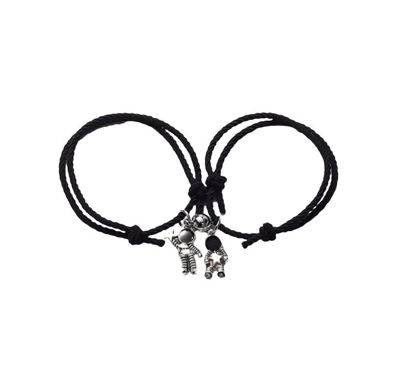 VIEN Attraction Star Magnetic Bracelets For Couples Jewelry Gifts Set Mutual Attraction Relationship Matching Friendship Black Braided Rope For Unisex Adult (B0B18K438S) Amazon Price History, Amazon Price Tracker