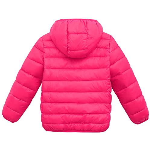 Image of Happy Cherry Kids Lightweight Puffer Jacket Packable Bubble Coat Down Cotton Coats Zip Up Hooded Outwear