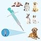 Haustier ID Microchip, tragbare leichte Haustier Microchip Implant Kit für Katzen Hunde Kaninchen Kuh Schwein Mikrochip Implantat Kit für die Verwaltung und Verfolgung von Tieren(1.4x8mm)