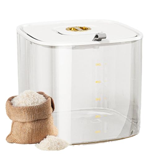 Contenedor de arroz, contenedor grande para alimentos secos, cubo de cereales a prueba de fugas, tanque de almacenamiento de harina duradero, creativo de larga duración, dispensador de arroz de
