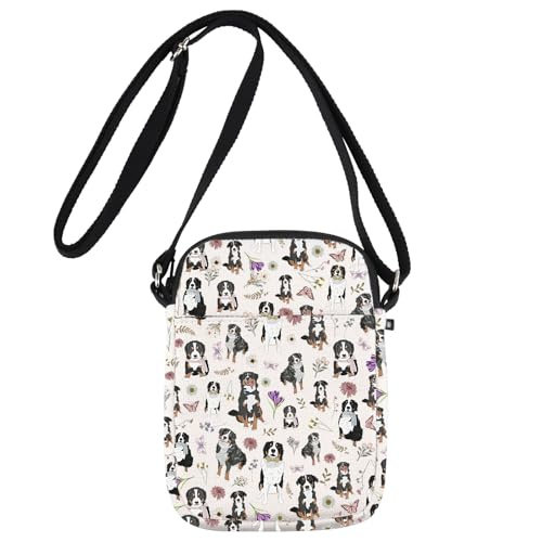 JNIAP Bernese Mountain Dog Crossbody Bag Bernese Dog Lover Gift Bernese Dog Mom Gift Bernese Dog Shoulder Bag