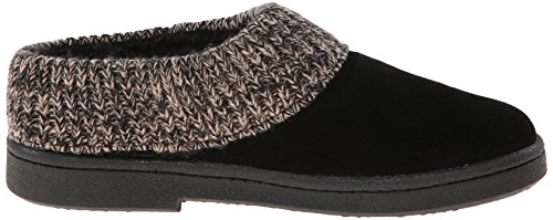 Clarks Women's Knit Scuff Slipper, Black, 8 M Us #TOP5