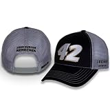 CHECKERED FLAG SPORTS John Hunter Nemechek #42 NASCAR 2024 Legacy Motor Club Adult Sponsor Mesh Snapback Hat Black